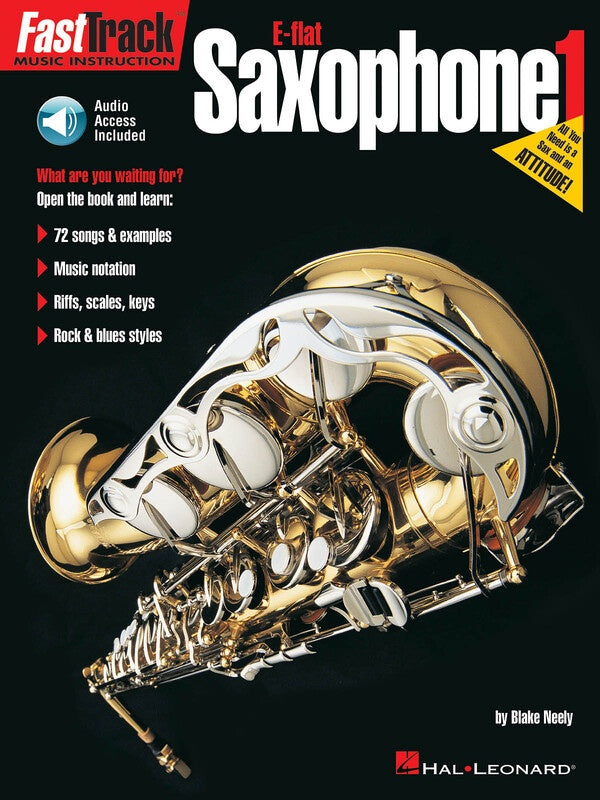 FASTTRACK E FLAT SAXOPHONE BK 1 BK/OLA