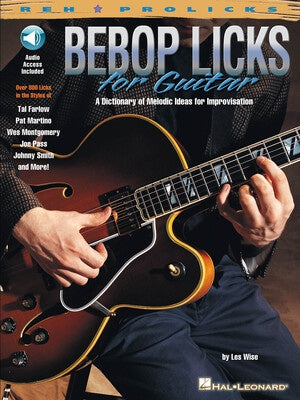 BEBOP LICKS FOR GUITAR BK/OLA
