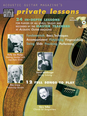 ACOUSTIC GTR PRIVATE LESSONS BK/CD