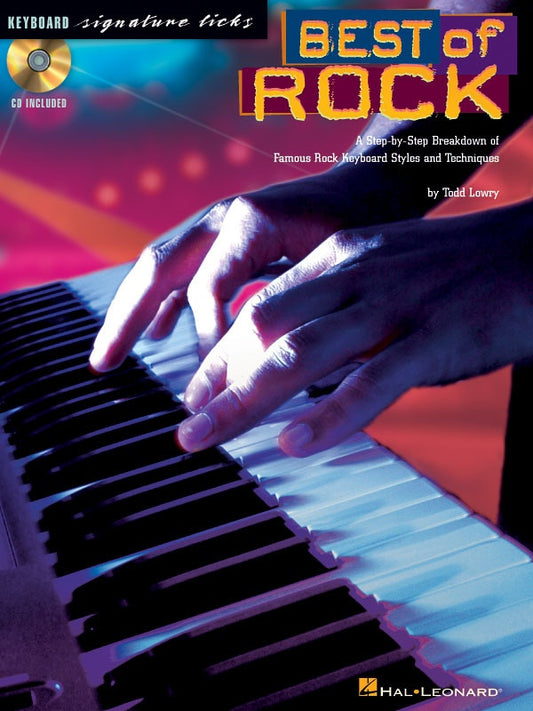 BEST OF ROCK KEYBOARD SIG LICKS BK/CD