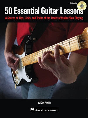 50 ESSENTIAL GUITAR LESSONS TIPS LICKS BK/CD GTR