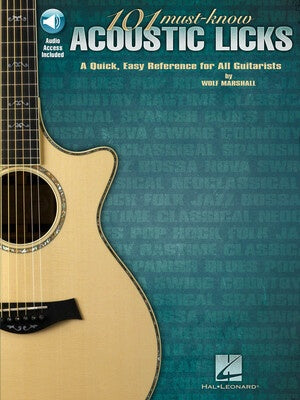 101 MUST KNOW ACOUSTIC LICKS BK/OLA