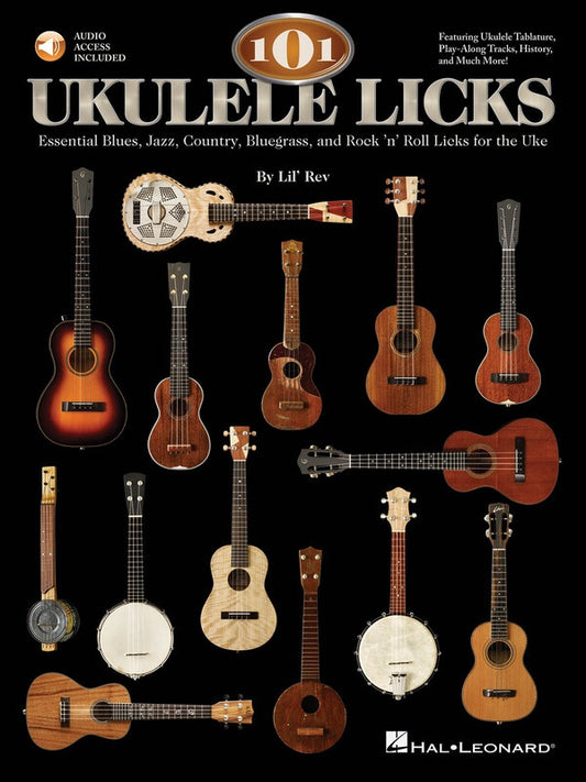 HL 101 UKULELE LICKS BK/OLA
