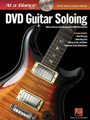 AT A GLANCE GUITAR SOLOING BK/DVD