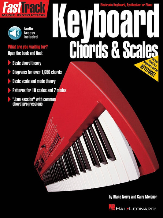 FASTTRACK CHORDS SCALES KEYBOARD BK/OLA