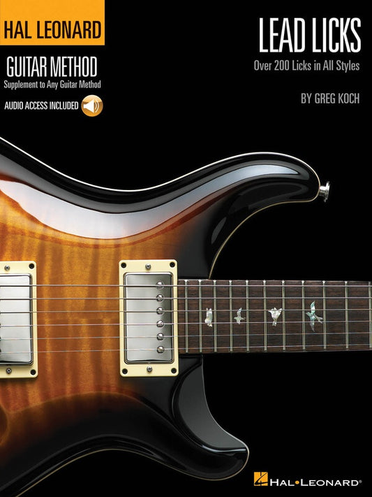 HL GUITAR METHOD LEAD LICKS BK/OLA