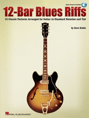 12 BAR BLUES RIFFS GUITAR BK/OLA