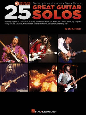 25 GREAT GUITAR SOLOS BK/OLA