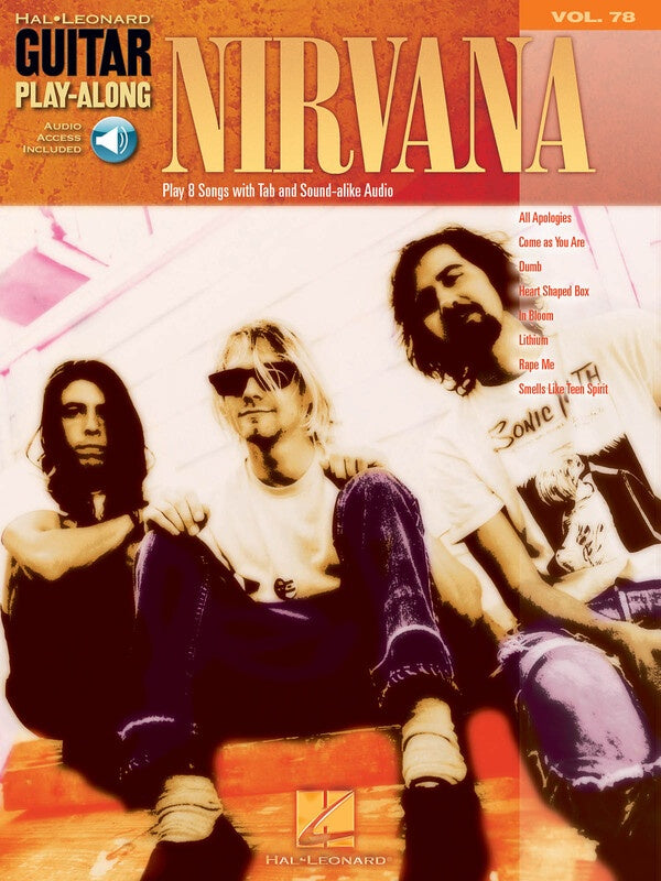 NIRVANA GUITAR PLAYALONG V78 BK/OLA