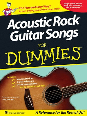 ACOUSTIC ROCK SONGS FOR DUMMIES GTR TAB