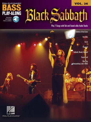 BLACK SABBATH BASS PLAYALONG V26 BK/OLA