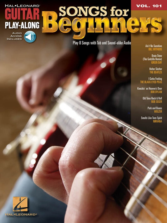 SONGS FOR BEGINNERS GUITAR PLAYALONG V101 BK/OLA