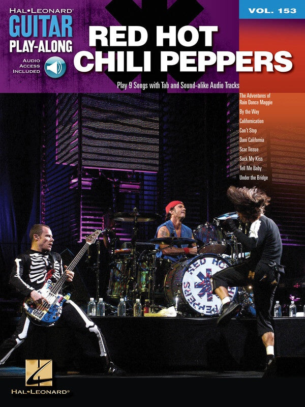 RED HOT CHILI PEPPERS GUITAR PLAYALONG V153 BK/OLA