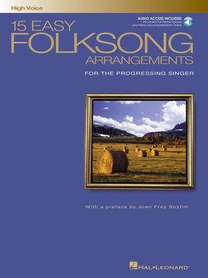 15 EASY FOLKSONG ARRANGEMENTS BK/CD HIGH