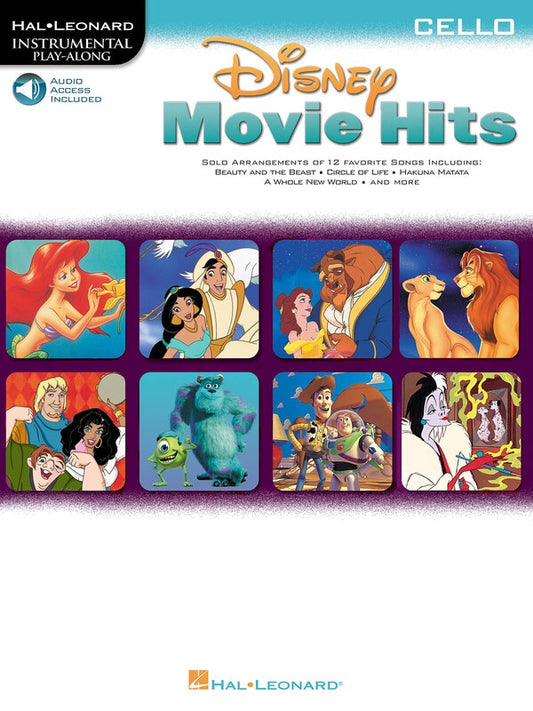 DISNEY MOVIE HITS FOR CELLO BK/OLA