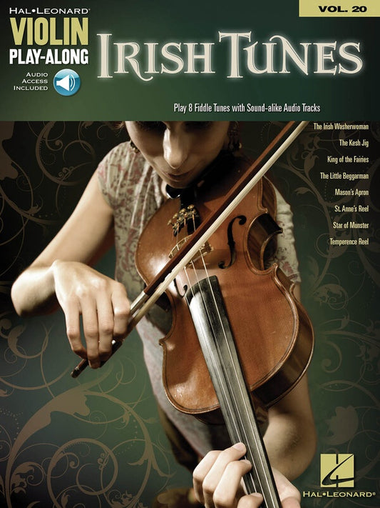 IRISH TUNES VIOLIN PLAYALONG V20 BK/OLA