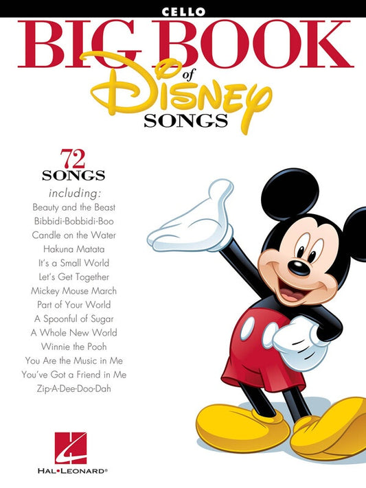 BIG BOOK OF DISNEY SONGS CELLO