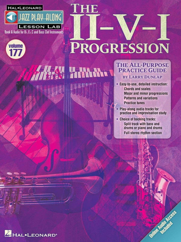 THE II-V-I PROGRESSION JAZZ PLAYALONG V177 BK/OLA