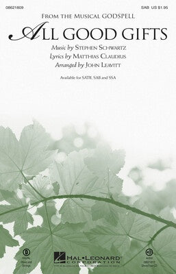 ALL GOOD GIFTS FROM GODSPELL SAB