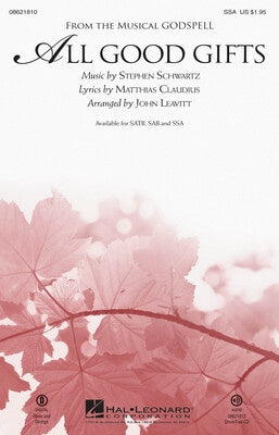 ALL GOOD GIFTS FROM GODSPELL SSA