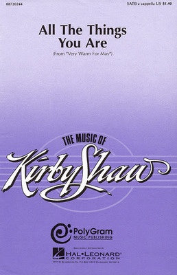 ALL THE THINGS YOU ARE SATB A CAPPELLA ARR SHAW