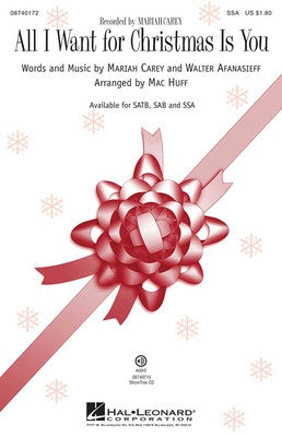 ALL I WANT FOR CHRISTMAS IS YOU SSA ARR HUFF