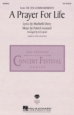 A PRAYER FOR LIFE SSA