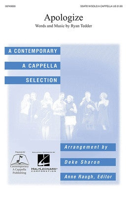 APOLOGIZE SATB DIV A CAPPELLE