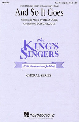 AND SO IT GOES UNA SATB KING SINGERS