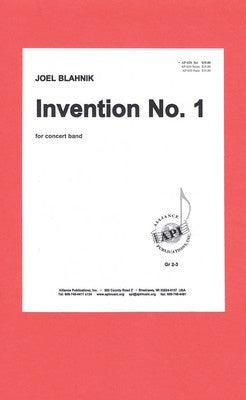 BLAHNIK - INVENTION NO 1 CB2-3 SC/PTS