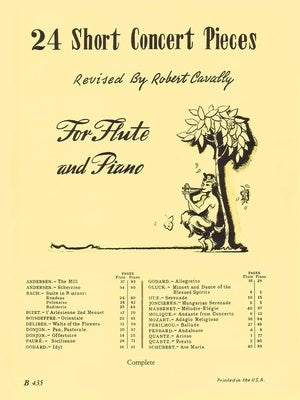 24 SHORT CONCERT PIECES PIANO ACCOMPANIMENT