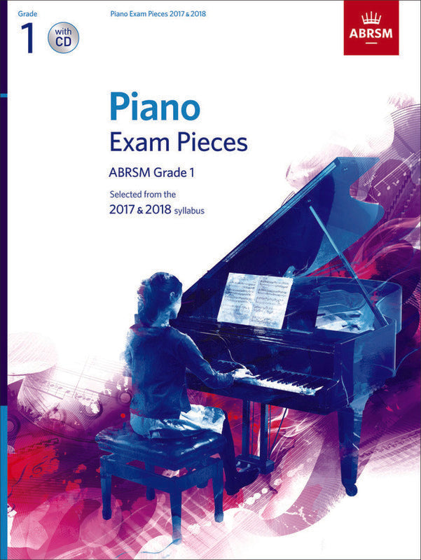 ABRSM PIANO EXAM PIECES 2017-2018 GR 1 BK/CD