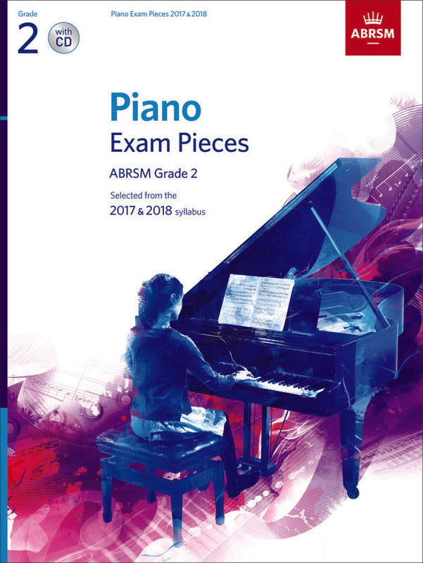 ABRSM PIANO EXAM PIECES 2017-2018 GR 2 BK/CD