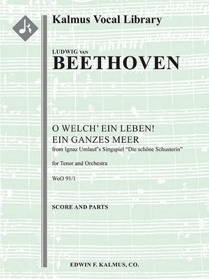 BEETHOVEN - O WELCH EIN LEBEN! EIN GANZES MEER ORCH SC/PTS