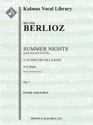 BERLIOZ - LES NUITS DETE NO 2 LE SPECTRE DE LA ROSE D SC/PTS