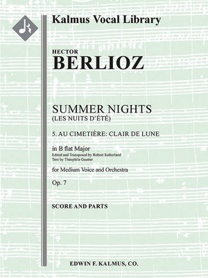BERLIOZ - LES NUITS DETE NO 5 AU CIMITIERE B FLAT MAJ SC/PTS