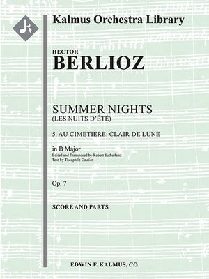BERLIOZ - LES NUITS DETE NO 5 AU CIMITIERE B MAJOR SC/PTS