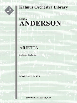 ANDERSON - ARIETTA FOR STRING ORCHESTRA SC/PTS