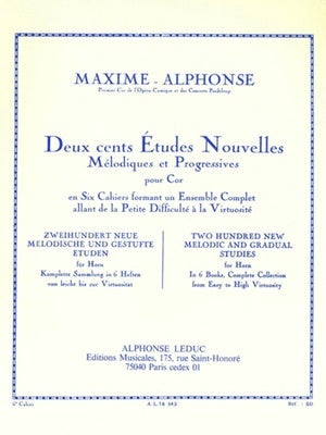 ALPHONSE - 200 ETUDES FOR HORN VOL 6