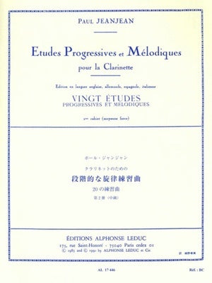 20 EASY PROGRESSIVE AND MELODIC STUDIES VOL 2 CLARINET