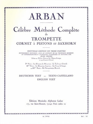 ARBAN - CELEBRATED METHOD VOL 3 CORNET/TRUMPET