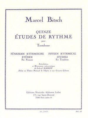 BITSCH - 15 RYTHMICAL STUDIES FOR TROMBONE