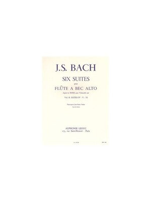 BACH - SIX SUITES VOL 2 NOS 4-6 TREBLE RECORDER