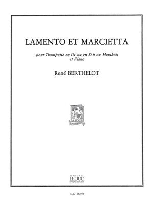 BERTHELOT - LAMENTO ET MARCIETTA TRUMPET OR OBOE/PIANO