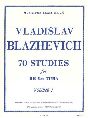 BLAZHEVICH - 70 STUDES FOR TUBA VOL 1