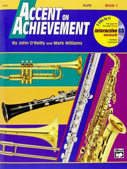 ACCENT ON ACHIEVEMENT BK 1 FLUTE BK/OLA