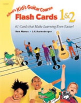 ALFREDS KIDS GUITAR COURSE FLASH CARDS 1 & 2
