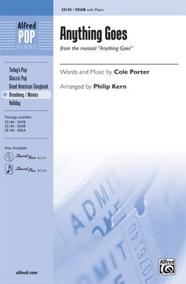 ANYTHING GOES SAB/PIANO