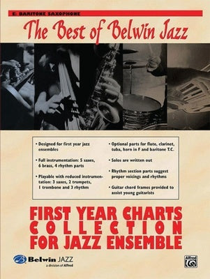 BEST OF BELWIN JAZZ FIRST YEAR CHARTS BARITONE SAX