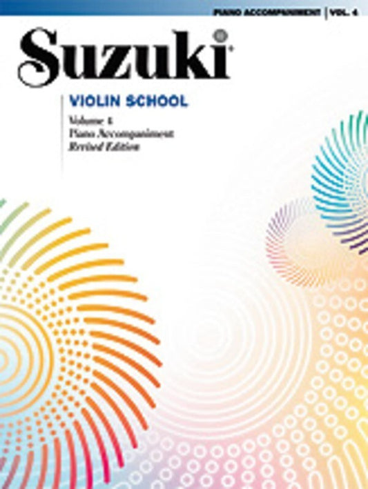 SUZUKI VIOLIN SCHOOL VOL 4 PIANO ACCOMPANIMENT